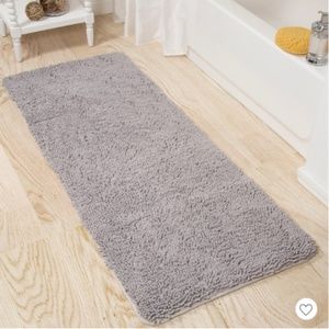 Yorkshire Home Gray Memory Foam Shag Bath Mat